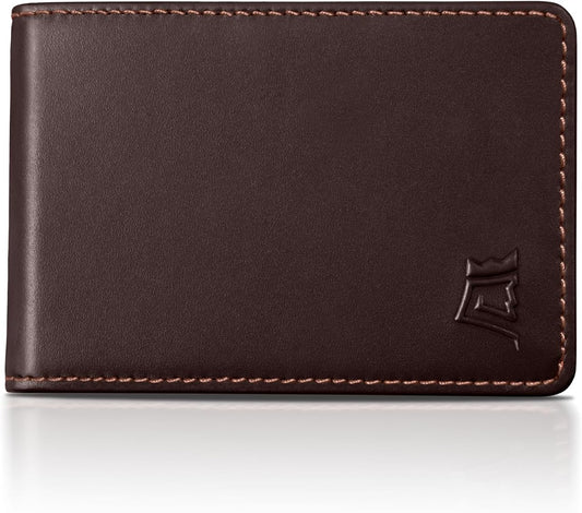 Kings Loot Wallet for Men | Customized Minimalist Slim RFID Blocking Leather Design with Cash Pocket & Card Pull Strap | Holds 1-15 Cards | Stylish & Durable Wallets