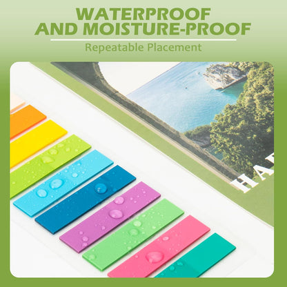3600Pcs Multi-Colored Writeable and Repositionable Book Flags Strip - Annotating Tabs, Book Markers, Sticky Tabs, Morandi Page Markers