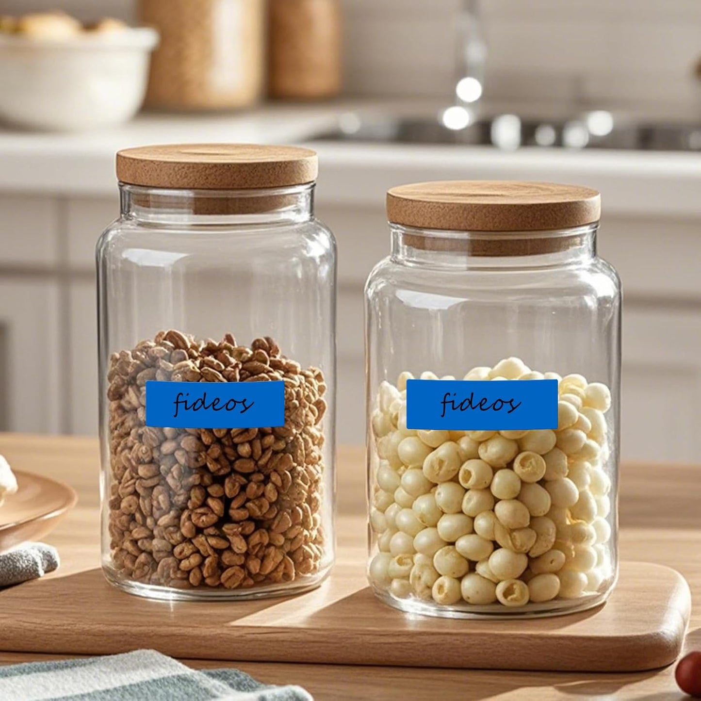 Rectangle Label Stickers 3×1 Inch Vinyl Removable Blue Sticker Waterproof Writable File Folder Moving Labels for Boxes Home Office Labeling 160 PCS