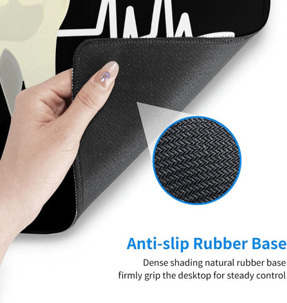 Tooth Dentist Mouse Pad, Heartbeat Dental Assistant Large Big Gaming Mouse Pad Desk Pad, Mousepad with Non-Slip Rubber Base, Extended XXL Mouse Mat for Computer Laptop Office Accessories