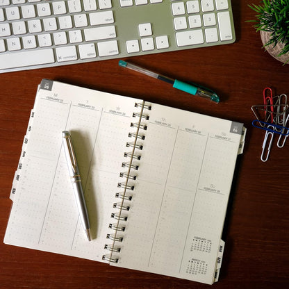 Global Printed Products Essential 5"x8" Monthly & Weekly 2025-2026 Planner - (5" x 8" - June 2025 Through July 2026)