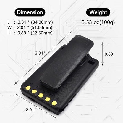 elxjar (2-Pack) 7.4V 2000mAh Li-ion BP-290 Battery, Replacement for Icom IC-F52D IC-F62D IC-M85 Two-Way Radios Rechargeable Pack