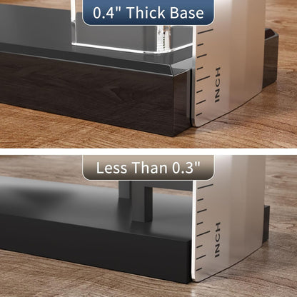 NIUBEE Acrylic Business Card Holder: Clear Plastic Business Cards Display Stand for Desk - Gift Card Organizer for Office 2 Pieces