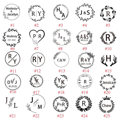 Custom Wax Seal Stamp - Personalized Wax Seal Stamp Create Your Own Seals for Crafting, Envelopes, Gift Wrap, Wedding Invitations - Custom Stamp Design with Handle