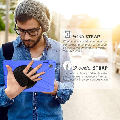 BRAECN for Samsung Galaxy Tab S5e Case 10.5 inch 2019, Heavy Duty Shockproof Case with 360 Rotating Kickstand/Hand Strap&Shoulder Strap for Galaxy Tab S5e 10.5‘’ Tablet SM-T720/SM-T725
