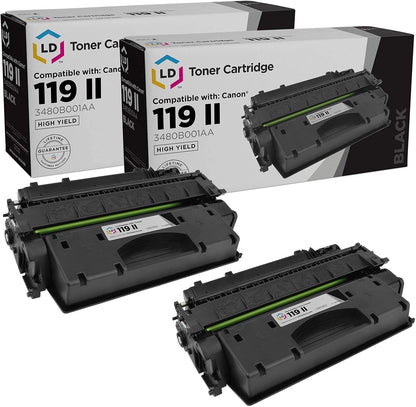 LD Products Compatible Toner Cartridge Replacement for (2-Pack, Black) Canon 119 High Yield for use in LBP251dw, LBP253dw, LBP6300dn, LBP6650dn, LBP6670dn, M6160dw, MF414dw, MF416dw, MF419dw, MF5850dn