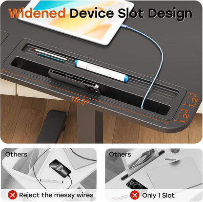 Mobile Small Standing Desk with Drawer, 23.6"x19.7" Rolling Laptop Cart on Wheels, Height Adjustable Sit Stand Computer Workstation with Storage for Compact Space, Black