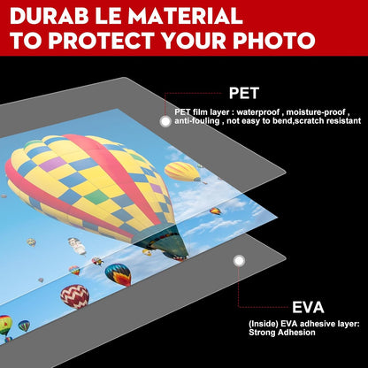 CAREGY 500 Pack Laminating Sheets,Holds 8.5 x 11 Inch Sheets,Thermal Laminating Pouches, 3 Mil, 9 x 11.5 Inches Lamination Sheet Paper for Laminator, Round Corner Letter Size