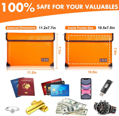 fire proof bag orange A5