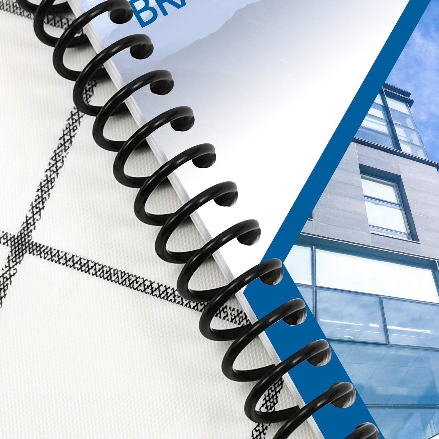 Rayson Plastic Spiral Binding Coil 1-1/4" (31.8mm), 280 Sheets Capacity, 4:1 Pitch Black Coil bindings Spines for Business and Educational Purposes, 50 Pack