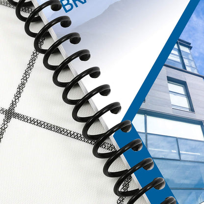 Rayson 5/16" Plastic Spiral Binding Coil, 40 Sheets Capacity, 4:1 Pitch 7.9mm Black Coil Binding Spines for Business and Educational Purposes, Pack of 100