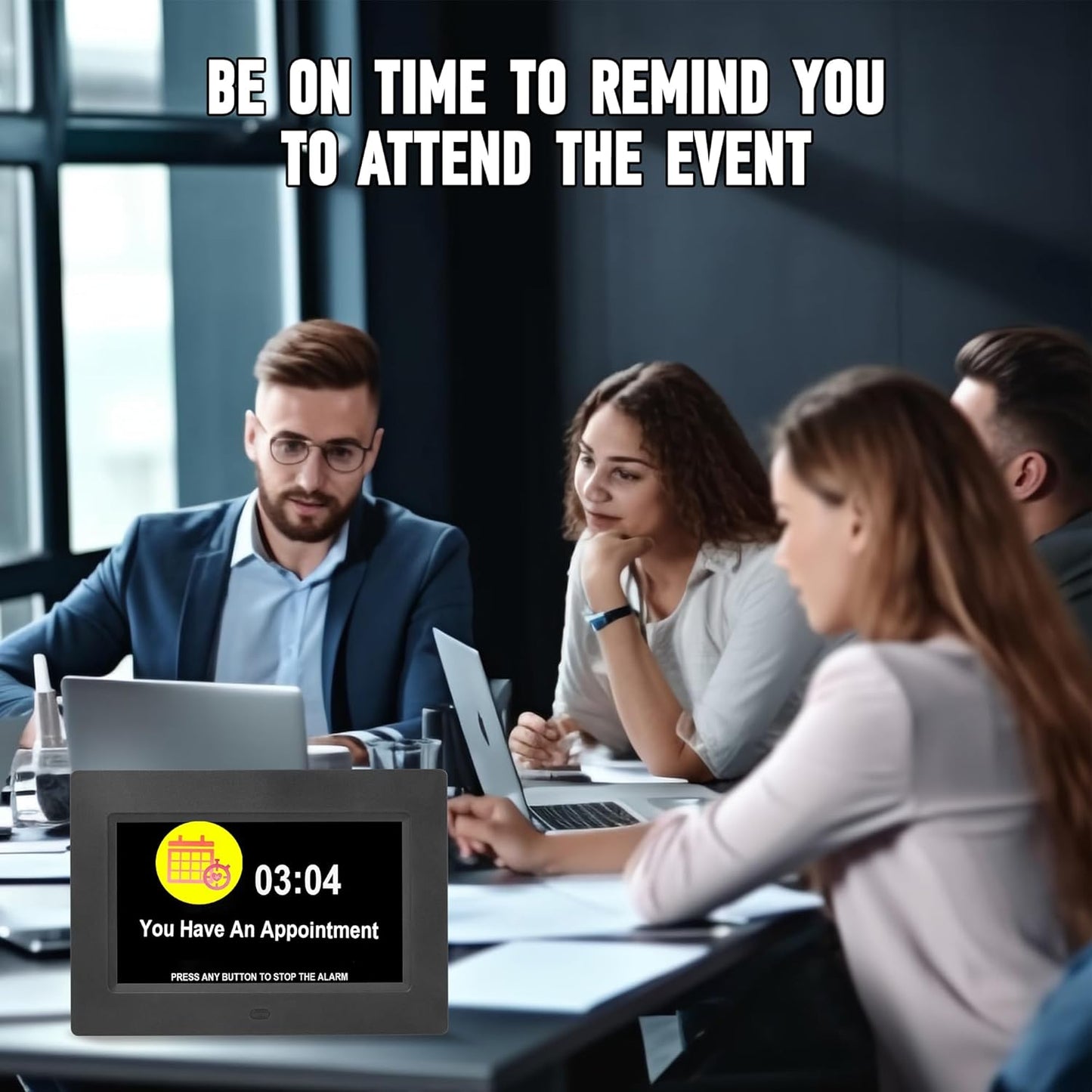 WiFi Digtial Wall Clock,Desk Clock with Weather Temperature Humidify,10 Day Weather Forecast,Weather Station with Digital Calendar and Dementia Alarm clockx for Seniors.(Black, 7 inches)