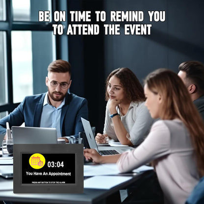 WiFi Digtial Wall Clock,Desk Clock with Weather Temperature Humidify,10 Day Weather Forecast,Weather Station with Digital Calendar and Dementia Alarm clockx for Seniors.(Black, 7 inches)