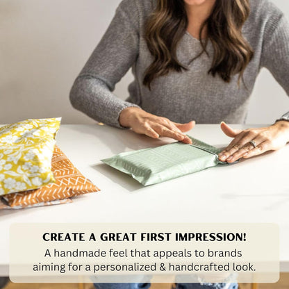 Poly Mailers 6x9 Inch 100 Pack Small Shipping Bags Strong Thick Mailing Envelopes | Self Sealing Adhesive | Waterproof & Tear Resistant | Small Business Packaging for Clothing - Boho Sage Green