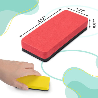 OWLKELA Magnetic Whiteboard Erasers 8 Pack, White Board Markers Dry Erase, Ideal for Classroom, Home, Office