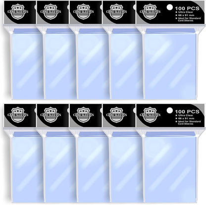 1000PS Penny Trading Card Sleeves for Board Game,Standard Size 66 * 91mm,Hold Perfect for Baseball,Football,Magic,Yugioh Card Sleeves