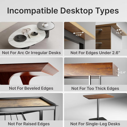 Desk Extender Tray, 28" x 12" Clamp On Desk Shelf, Desk Extension with Storage Drawer, Table Desk Arm Rest, Clamp On Keyboard Tray for Office and Home, Workstation Organizer, Large, Black