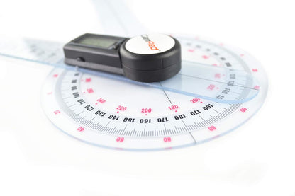 GemRed 12" Digital Goniometer 360 Degree Physical Therapy Plastic Protractor for Joint Range of Motion ROM Measurement