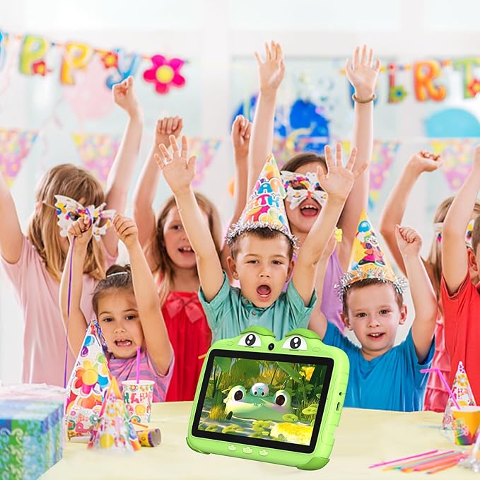Kids Tablet 7 Inch Tablet for Kids 3-7 32GB Toddler Tablets Children Software Installed, Toddlers Learning Android Tablets with WiFi YouTube Parental Control for Toddlers Boys Girls 3-12