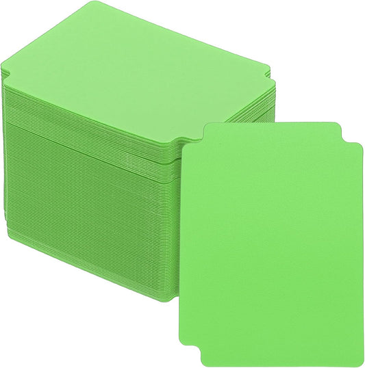 PATIKIL Trading Card Dividers, 100 Pcs Index Card Football Card Sorter Storage Boxes Organizer Tray Accessories for Sports Game Baseball Card, Grass Green