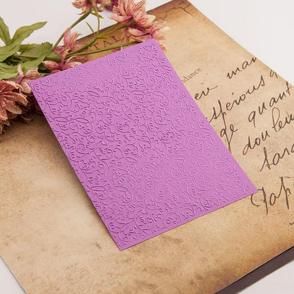 5Pcs Plastic Embossing Folders for Card Making Embossing Machine Template Mold Paper Card Embossing Stencil Flower Leaf Embossing Folder for Scrapbook Photo Album DIY Craft Decoration, 5 x 7inch