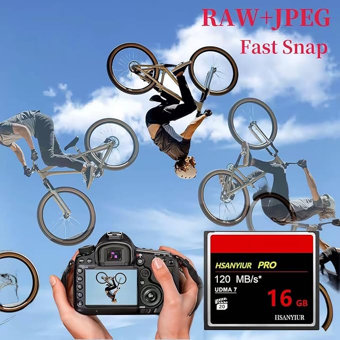 16GB UDMA High Speed,Original CF Card Camera Memory Card for Professional Photographer,Videographer,Enthusiast