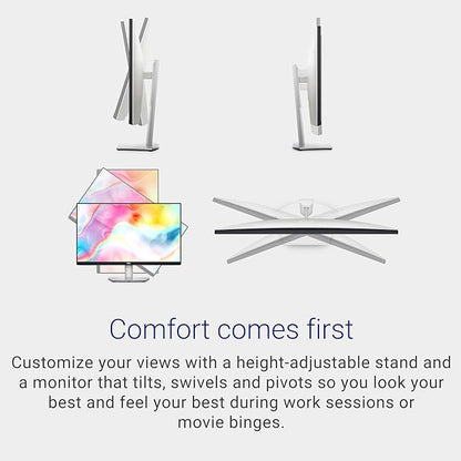 Dell S2722DC Monitor - 27-inch WQHD (2560x1440) 75Hz 4Ms Display, AMD FreeSync, Built in Speaker, USB Type-C Connectivity, Height/Pivot/Swivel/Tilt Adjust - Platinum Silver
