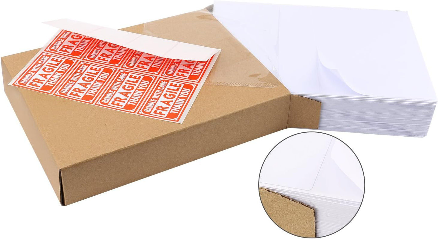 MFLABEL® Round Conrner Half Sheet Shipping Labels 2-UP Click-n-Ship Mailing Postage Labels(4000Labels)