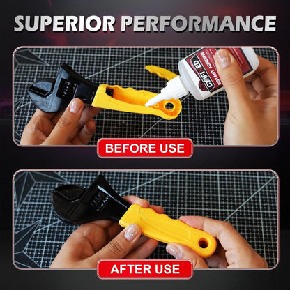 Super Glue Liquid, Instant Clear Cyanoacrylate Thick Viscosity Adhesive, Food Safe CA Glue for Shoe Sole Repair Leather Ceramic Plastic Glass Metal Wood Aquarium Porcelain Rubber Pottery Model Craft