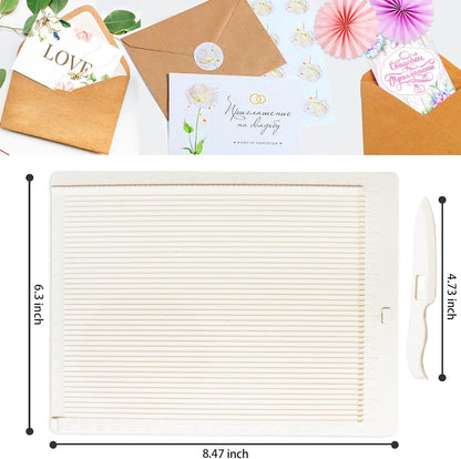 Scoring Board, Envelope Maker, Envelope Punch Board, Scoring Tool, Small Score Board for Paper Crafts, Multi-Purpose Scoring Board for Card Making, Mini Envelope Making and Gift Box Making