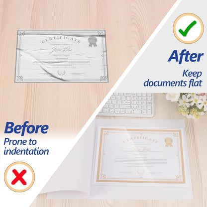 10 Pack ID Card Size Laminator Carrier Sleeve 11.75X17.75 Inch Thermal Laminating Carriers Sheets Protection Thermal for All Brand Laminating Pouches Work Permits Pass Cards Student ID Cards