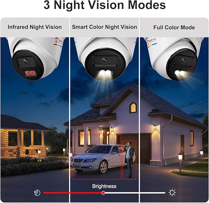 Anpviz 16CH PoE Security Camera System with AI Human/Vehicle Detection,16pcs Wired 5MP IP Cameras with Mic, Smart Dual Light Color Night Vision, True WDR,4K 16CH NVR with 4TB HDD for 24/7 Recording