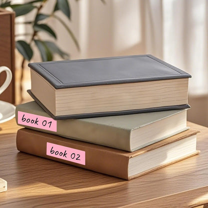 Rectangle Label Stickers 3×1 Inch Vinyl Removable Pink Sticker Waterproof Writable File Folder Moving Labels for Boxes Home Office Labeling 160 PCS