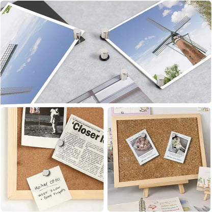 20 Sets Magnetic Pushpins, Magnet Thumbtack, Poster and Photo Hangers for Walls Bulletin Boards