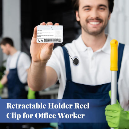 Honoson 40 Pcs Heavy Duty Retractable Badge Reels Batch ID Badge Holder Retractable Clip Bulk Key Holder with Ring for Office Worker Employee, Doctor Nurse Gifts (Bright Color)