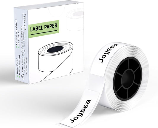 Joysea OP1 Label Maker Tape, 14 * 40mm(0.55"*1.57") Thermal Sticker Paper Without RFID, Waterproof Self-Adhesive Labeling Refills for Home Office Organization, 1 roll, 160 pcs