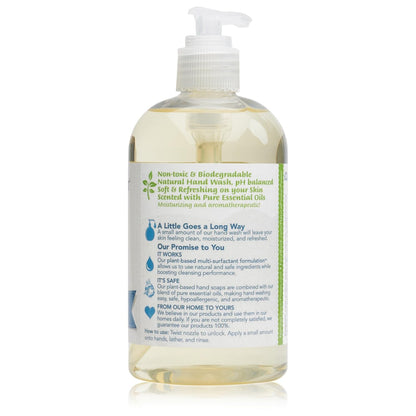 Liquid Hand Soap – Plant-Derived and Bio-Based Formula – Sulfate-Free, pH-Balanced, Vegan 3 Pack – Lemongrass – 3 x 12 oz