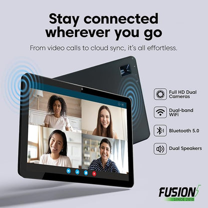Fusion5 10.1” Windows 11 Professional Tablet PC - 16GB RAM, 512GB SSD, Intel 13th Gen, Full HD, USB C, Micro HDMI - 10 Inch Ultra Slim Windows Tablet Computer, Expandable Storage