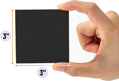 Mr. Pen- Sticky Notes, 3"x3", 12 Pads, Black, Self-Stick Note Pads, Aesthetic Sticky Pads, Colorful, Bulk