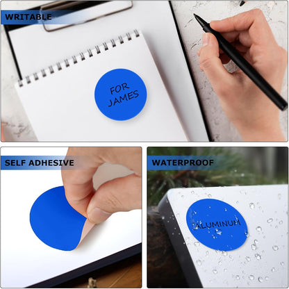 Blue Dot Stickers 2 Inches Round Sticker, Circle Colored Labels Color Coding Labels for Office Classroom Toddlers Activity 80 Pieces
