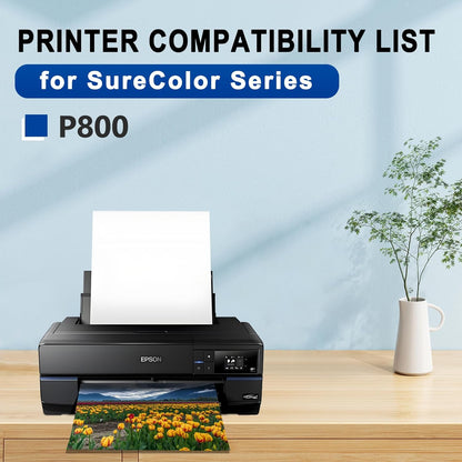 T850 Ink Cartridge T8505 T850500 Remanufactured Work for SureColor P800 (1-Pack, Light Cyan)