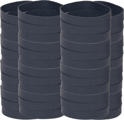 Tactical Rubber Bands Size #84,Elastic Band Black 50Pcs Heavy Duty Wide For Office Home Supplies (3-1/2" x 1/2'')
