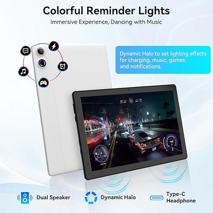 Tablet, Android Tablet 10.95",16GB RAM 128GB ROM 1TB Expansion, Octa-Core, Android 14, 1280x800 FHD, Dual Camera, WiFi6, BT5.3, 6800mAh Battery