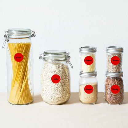 Red Dot Stickers 2 Inches Round Sticker, Circle Colored Labels Color Coding Labels for Office Classroom Toddlers Activity 80 Pieces