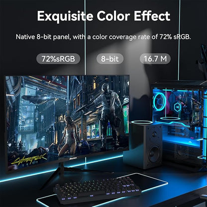 27Inch Ultrawide Curved 180Hz Gaming Computer Monitor -2K QHD(2560x1440) 1800R PC Screenr, 4000:1 Contrast Ratio, 1x Display Port, 2X HDMI ，（G27X Flex Pro）