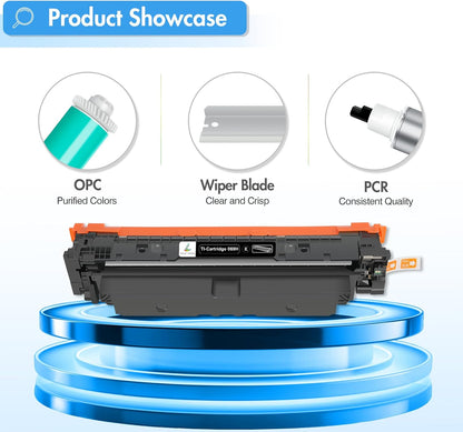 069H 069 Toner Cartridge Set: Compatible Replacement for Canon MF753Cdw Toner Cartridges 069 069H for Canon imageCLASS MF753Cdw MF751Cdw LBP674Cdw Printer Ink B/C/Y/M 4 Pack