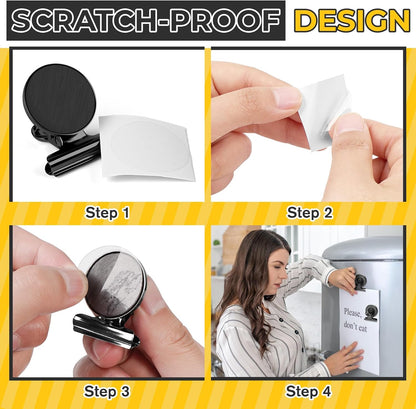 40 Pack Heavy Duty Magnetic Clips, Fridge Magnet Whiteboard Magnet Clips, Refrigerator Magnets Clip, Non-Scratch Clip Magnets for Fridge Whitoboard, Locker Magnets for School, Office, Home, Kitchen