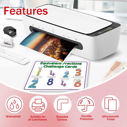 100Pack Legal Size Laminating Sheets 4 Mil Thermal Laminate Pouches for Extra Protection Clear Laminator Sheet, 9x14.5inches