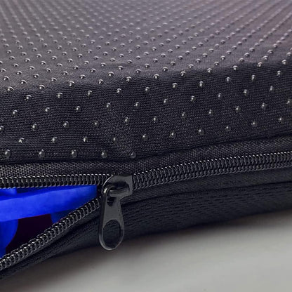 Gel Seat Cushion, Extra Large Breathable Honeycomb Gel Cushion, Absorbs Pressure Points Seat Cushion with Non-Slip Cover for Office Chair Home Cars Wheelchair (Extra Thick, Blue)