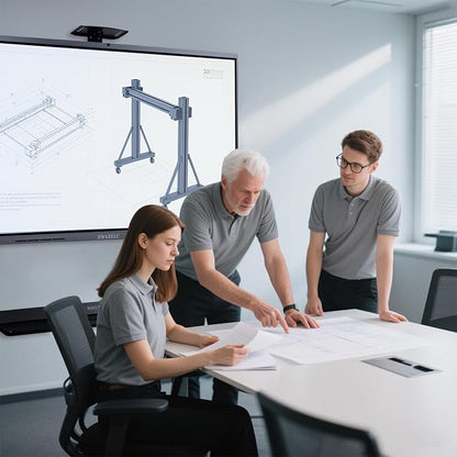 Smart Board 65 Inch Interactive Whiteboard, 4K UHD Touch Screen Digital Board with 20MP Camera, Built-in Android OS for Conference, Office, Teaching - Mount Included